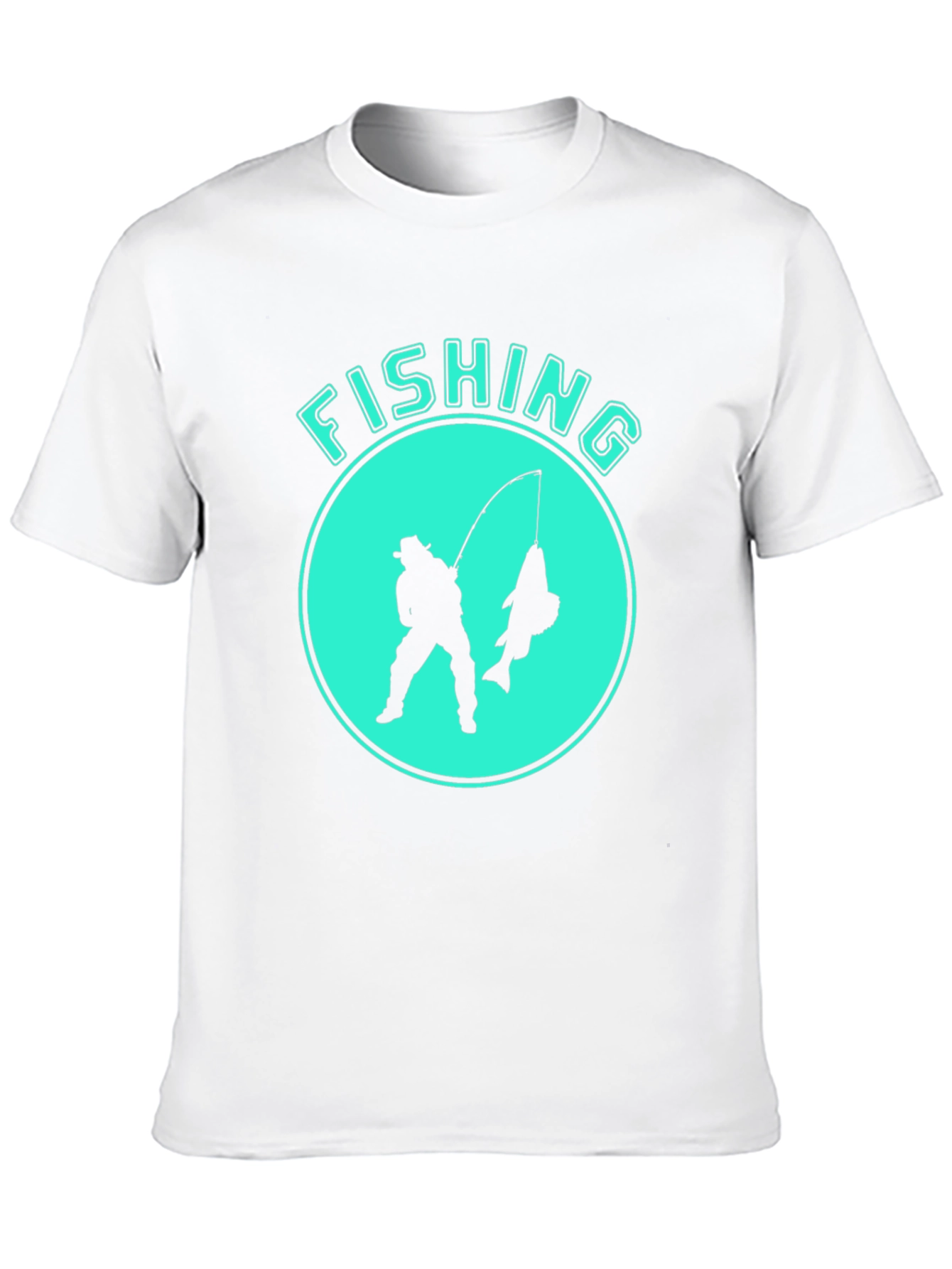 Black Fishing Graphic Tee - Black Cotton Blend view 10