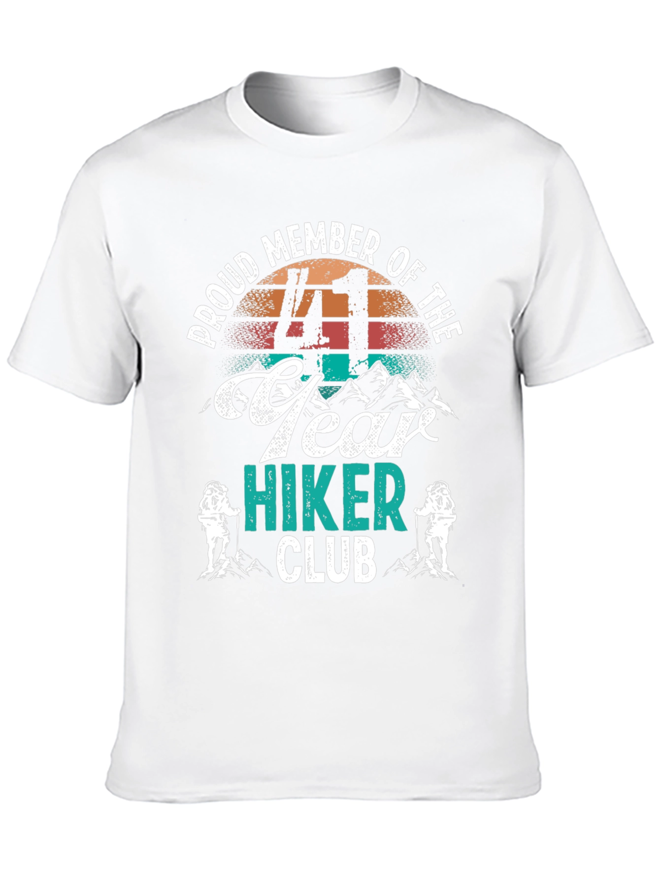 Black Proud 41 Year Hiker Club T-Shirt view 10
