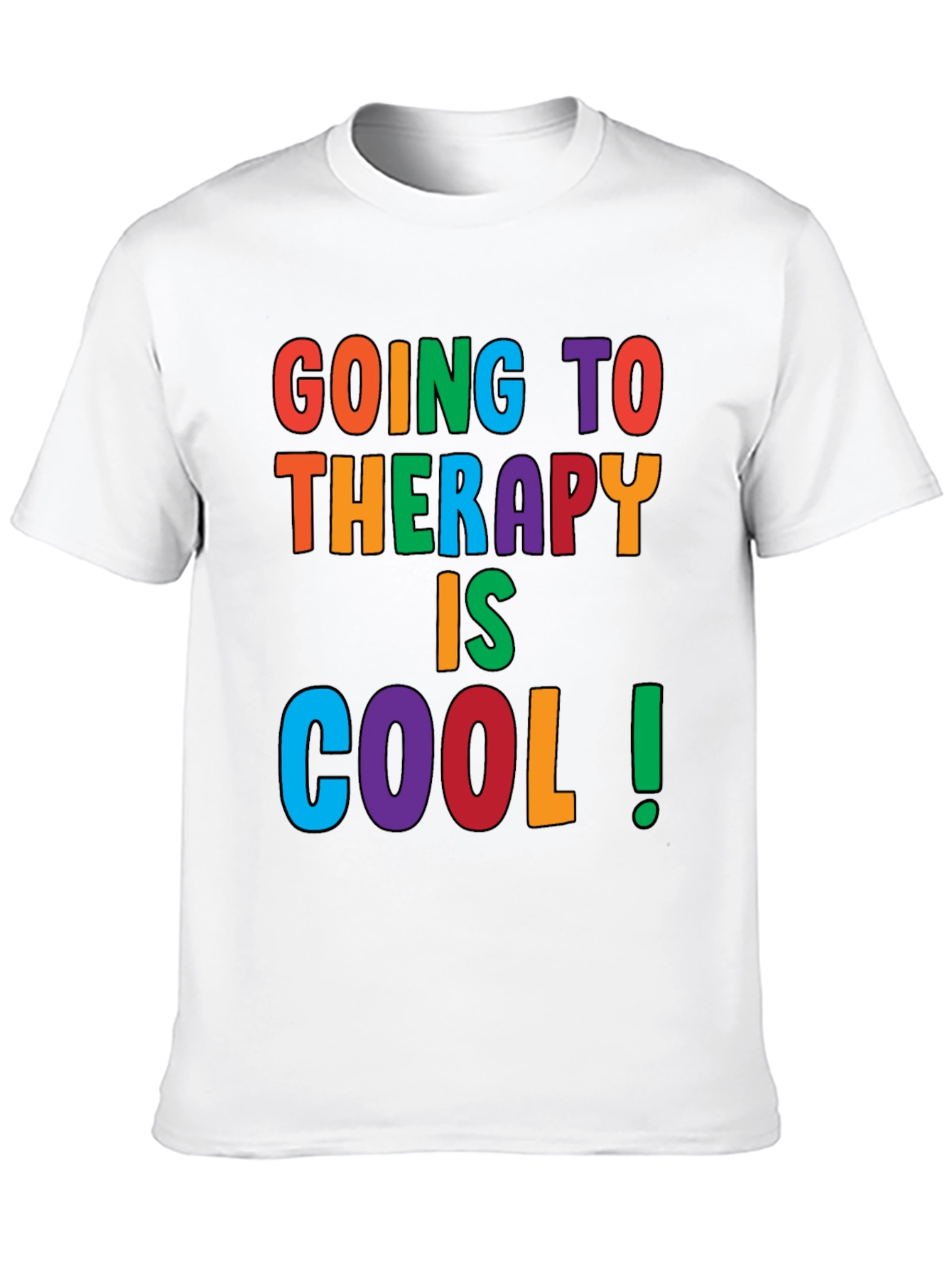 Black Therapy Is Cool Graphic Tee - Comfort Fit view 10