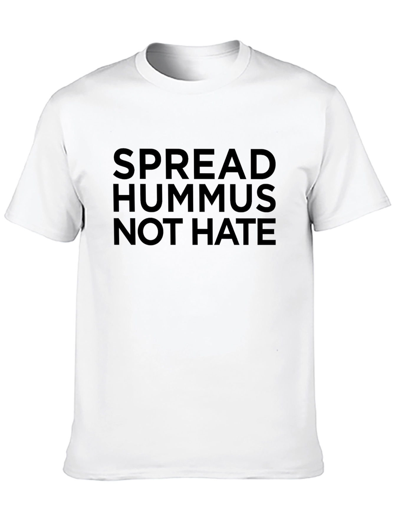 Black Spread Hummus Not Hate Black Graphic Tee view 10