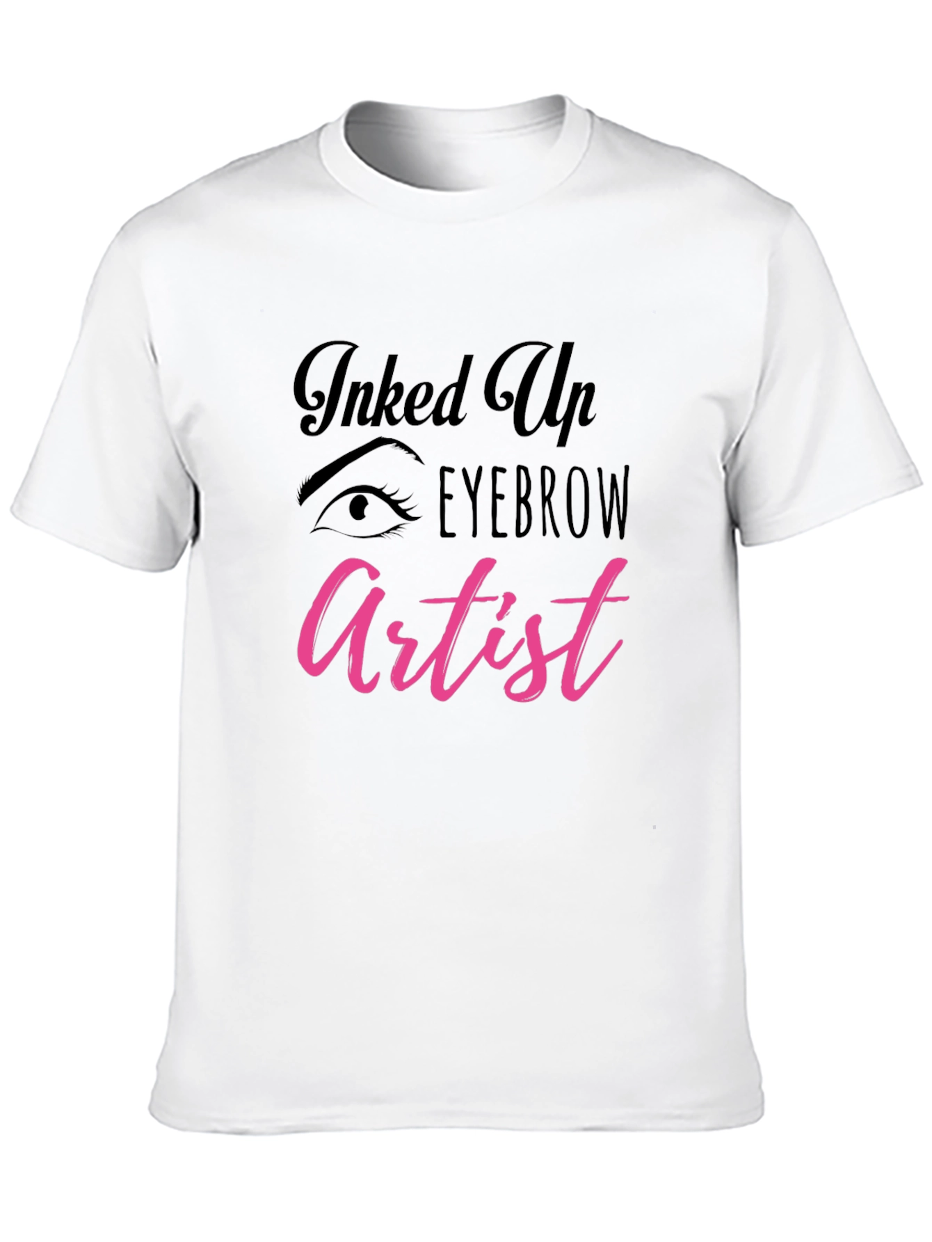 Black Inked Up Eyebrow Artist T-Shirt view 10