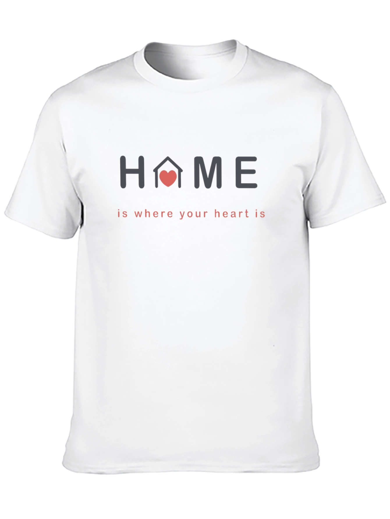 Black Home Is Where The Heart Is T-Shirt view 10