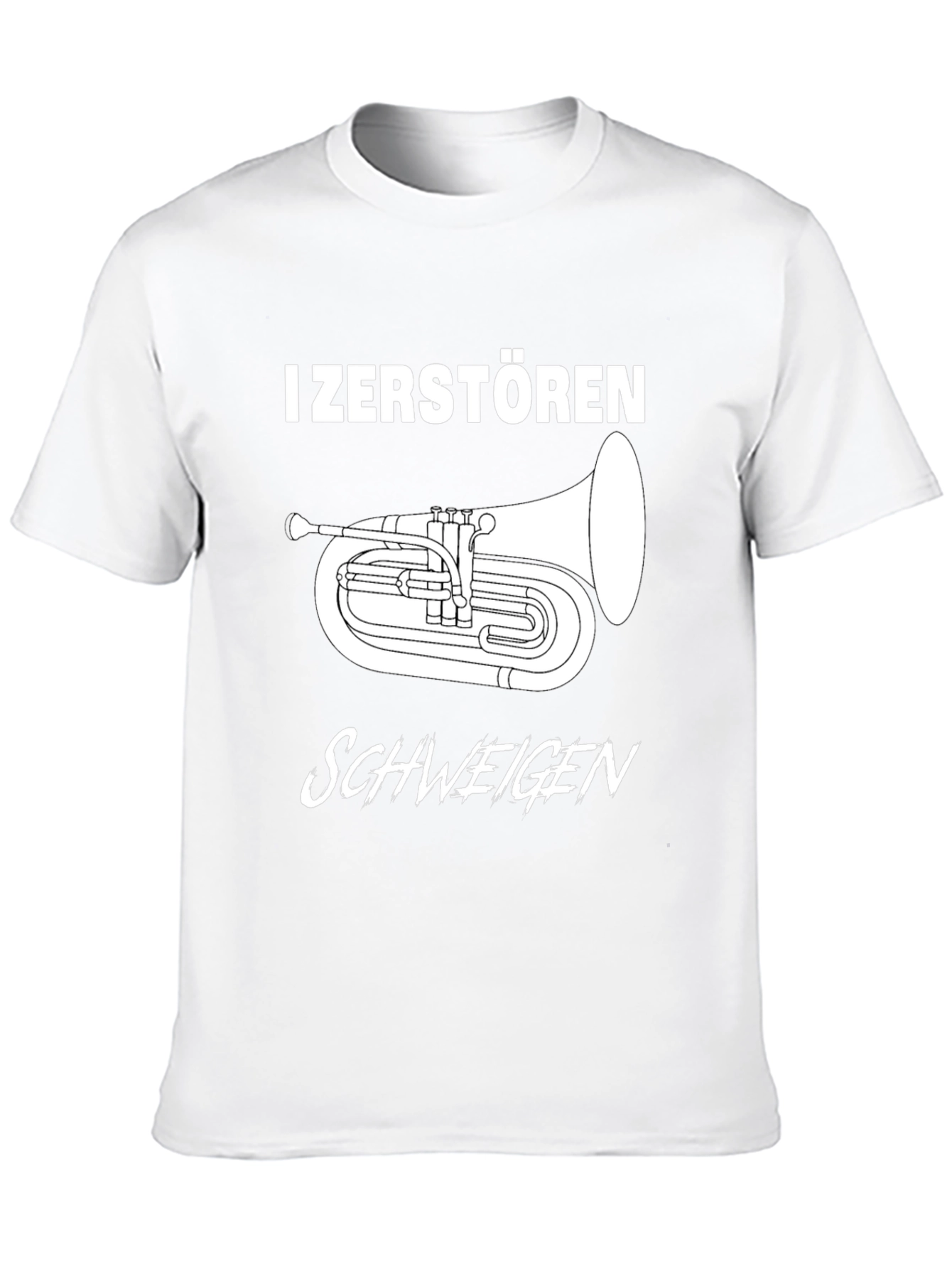 Black I Zerstören Schweigen Tuba Black T-Shirt view 10