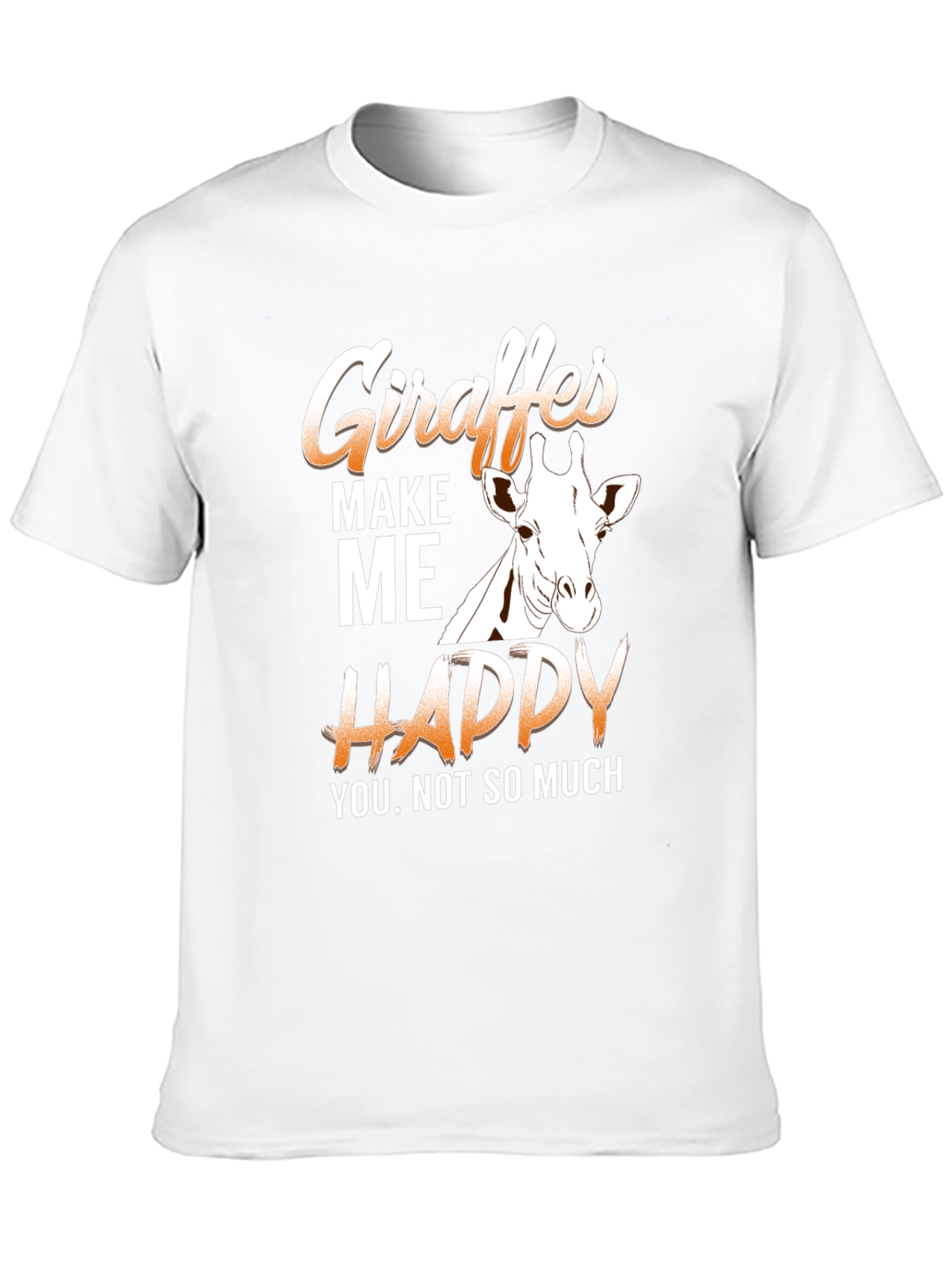 Black Giraffe Graphic T-Shirt - Funny Animal Lover Tee view 10