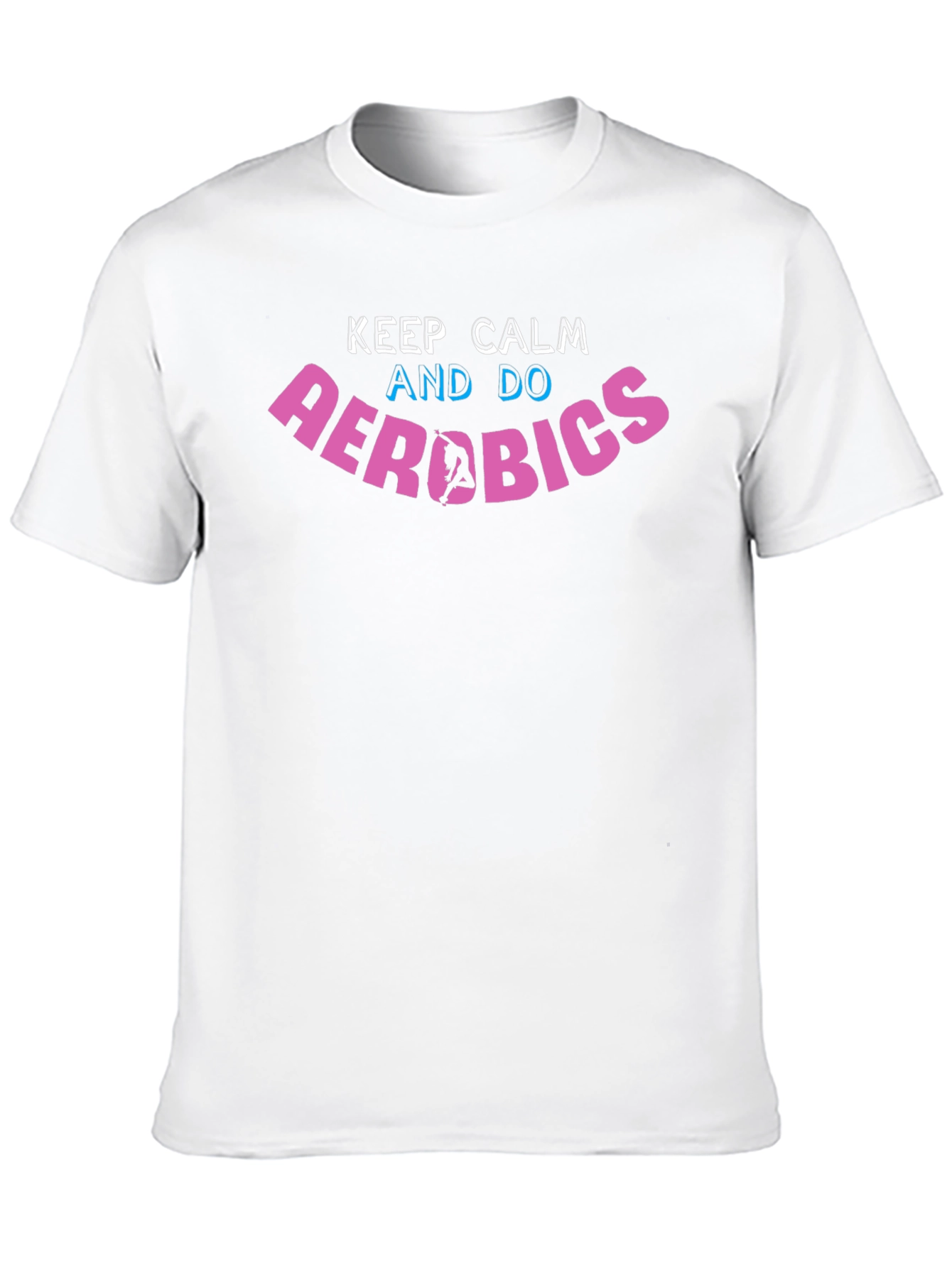 Black Keep Calm Aerobics T-Shirt view 10