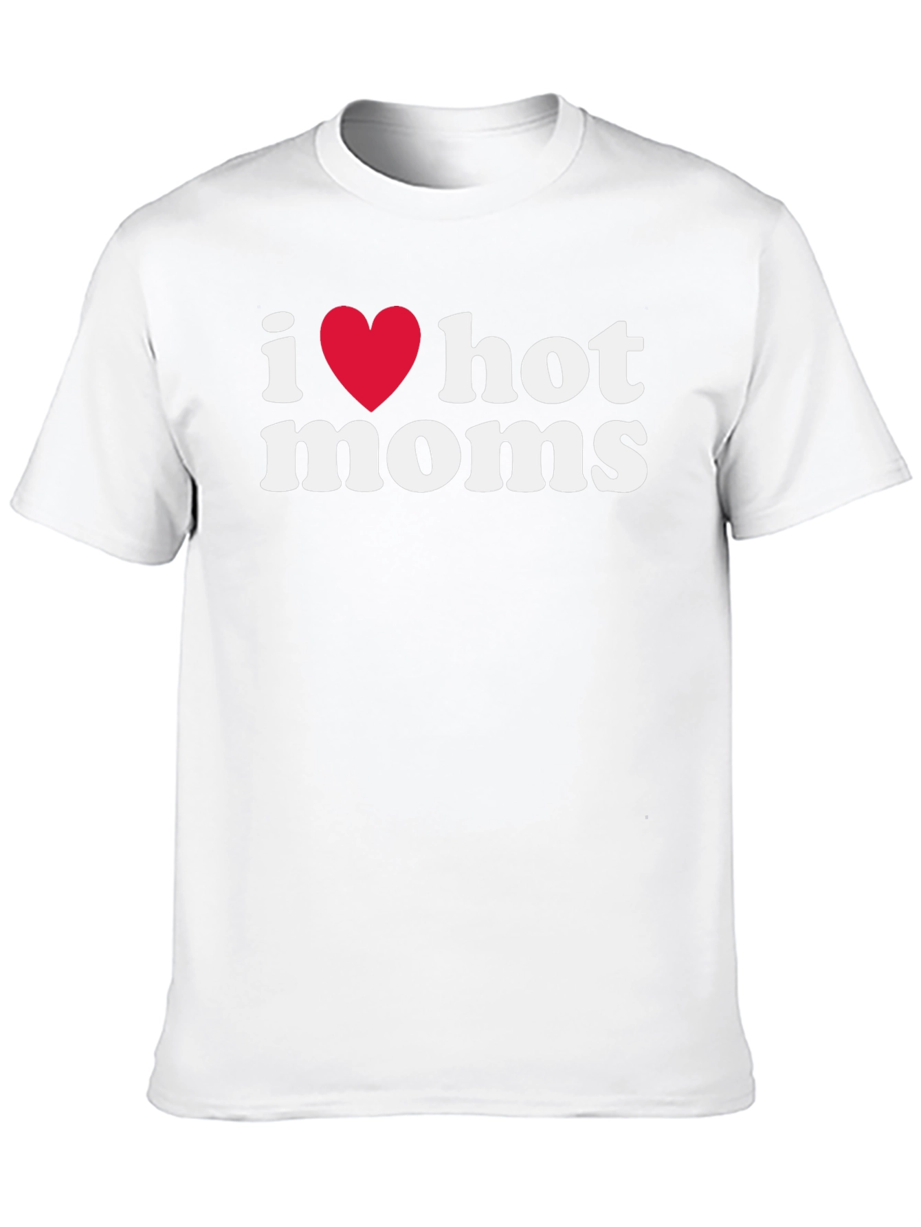 Black I Heart Hot Moms Graphic Tee - Black view 10