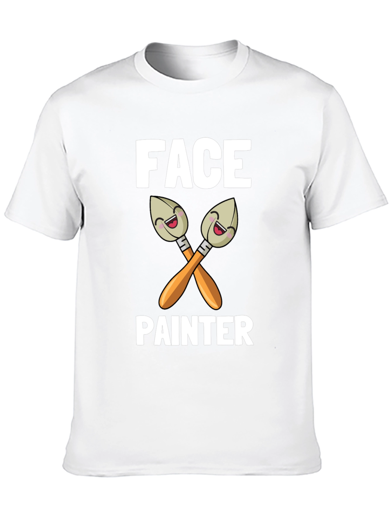 Face Painter Cartoon Brush Graphic T-Shirt - 10