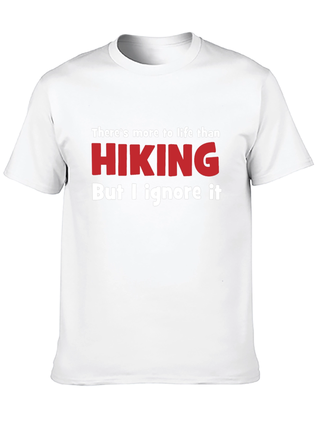 Black Funny Hiking T-Shirt - Ignore Life view 10