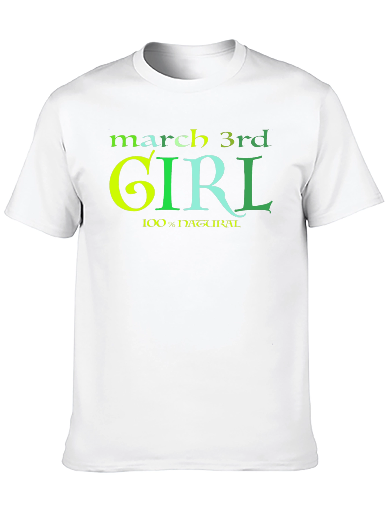 Black March 3rd Girl T-Shirt - 100% Natural view 10