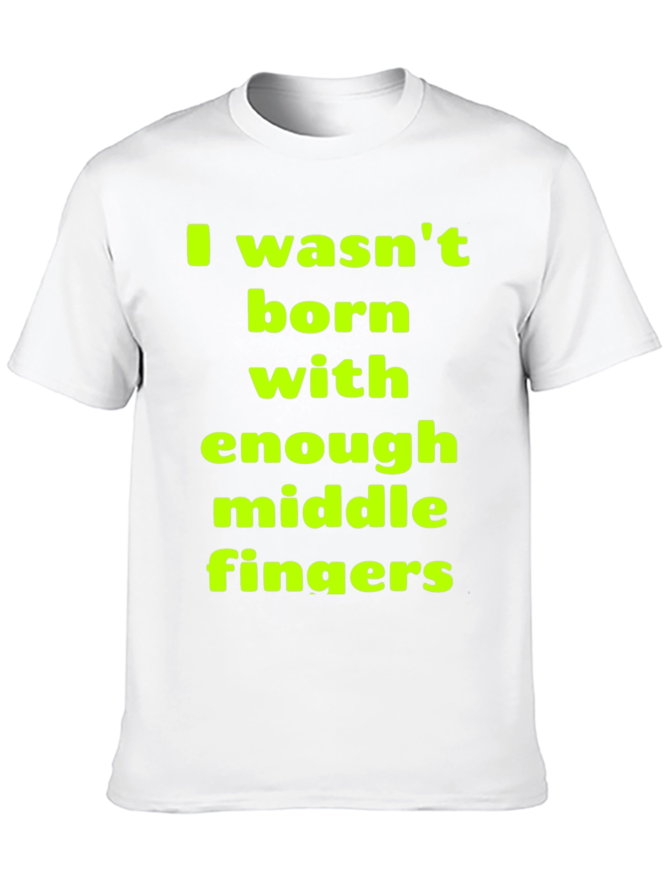 Black Funny Sarcastic Middle Finger T-Shirt view 10