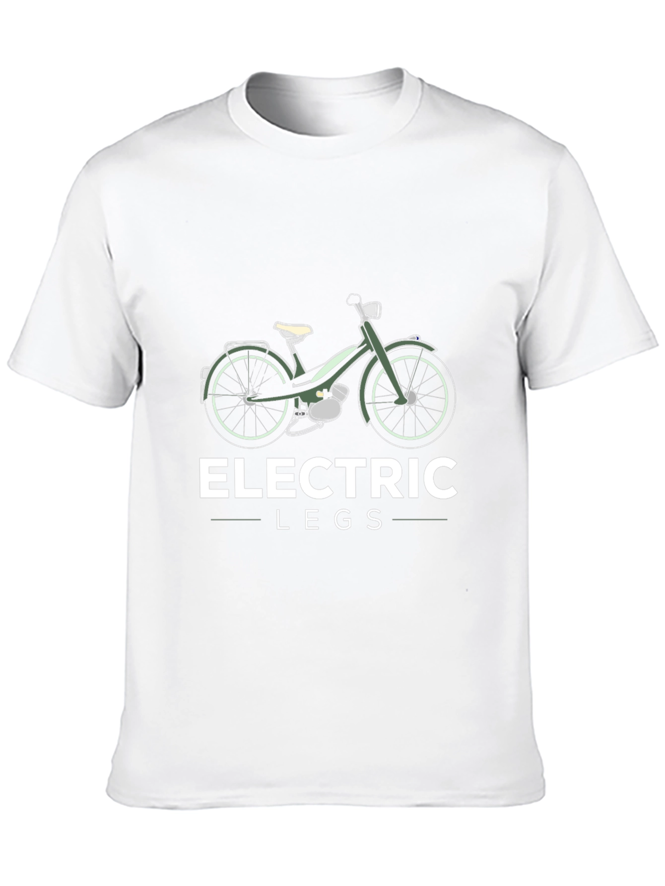 Black Electric Legs Moped T-Shirt view 10