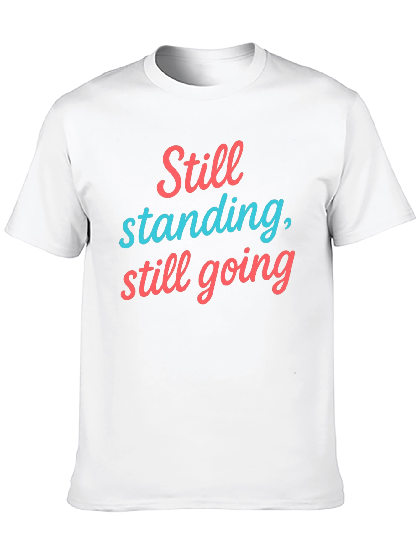 Black Still Standing T-Shirt - Comfort Fit Cotton Tee view 10