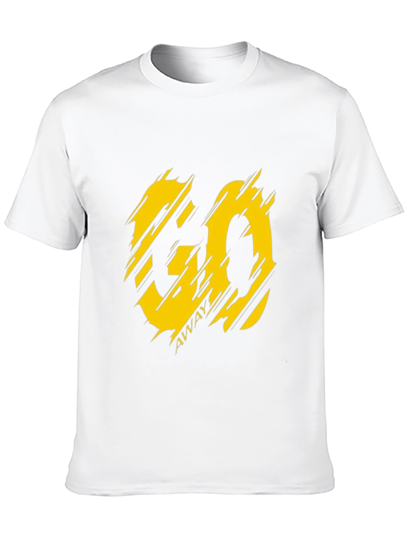 Black Go Away Black Graphic Tee - Men's Stylish Casual Shirt view 10