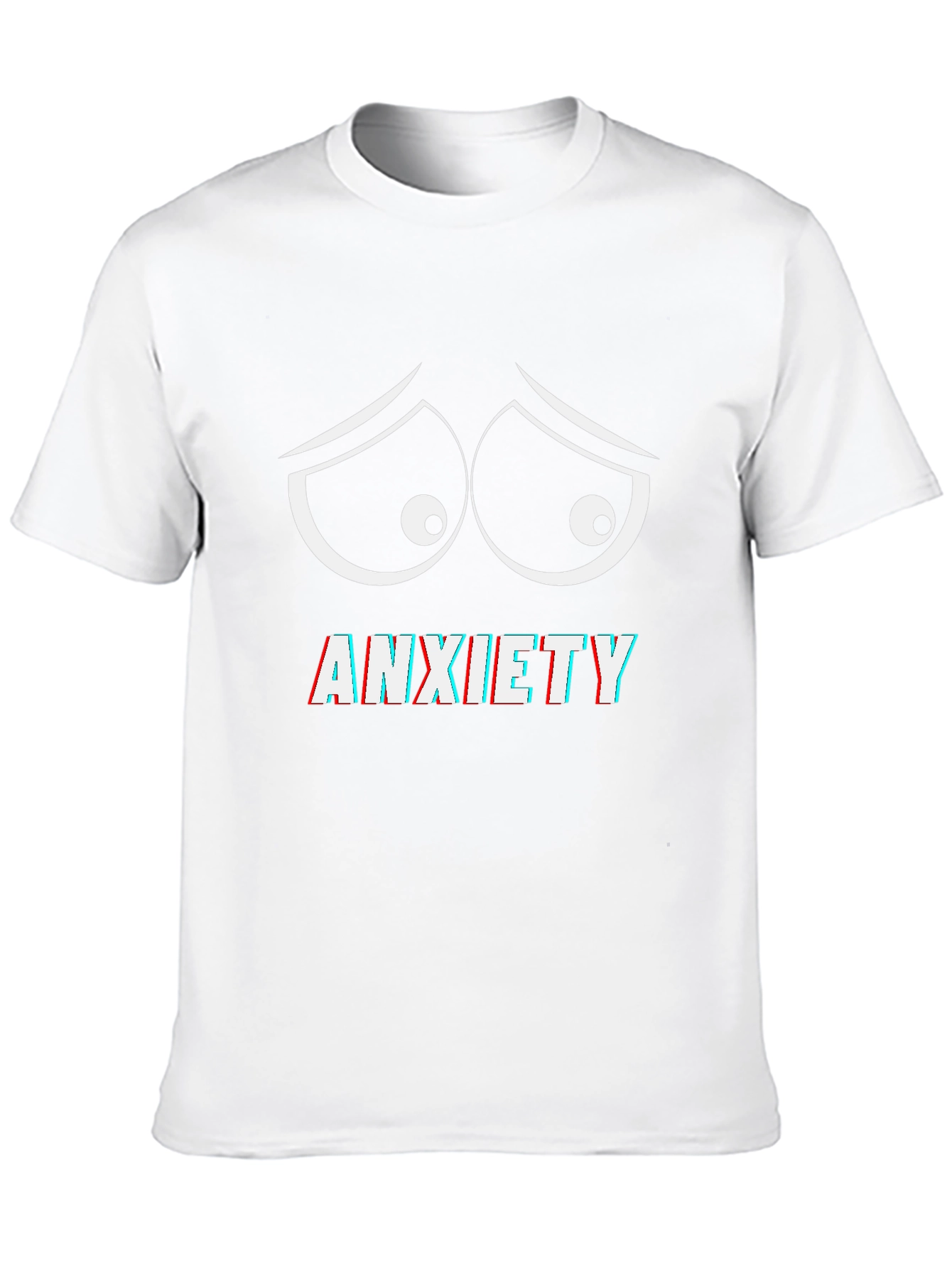 Black Anxiety Eyes Graphic Tee - Comfort Fit view 10
