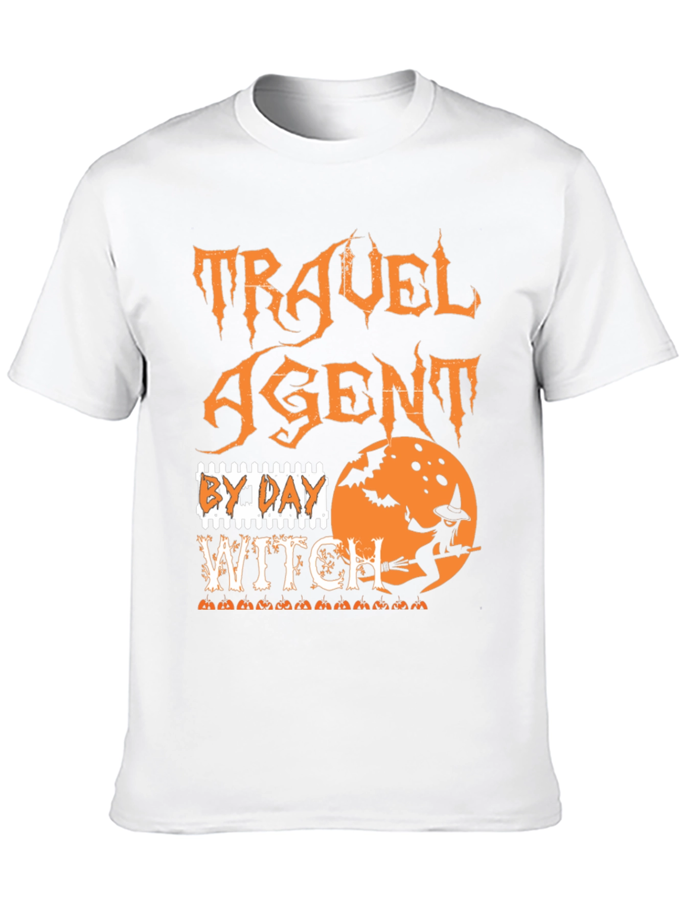 Travel Agent Witch Halloween Graphic Tee - 10