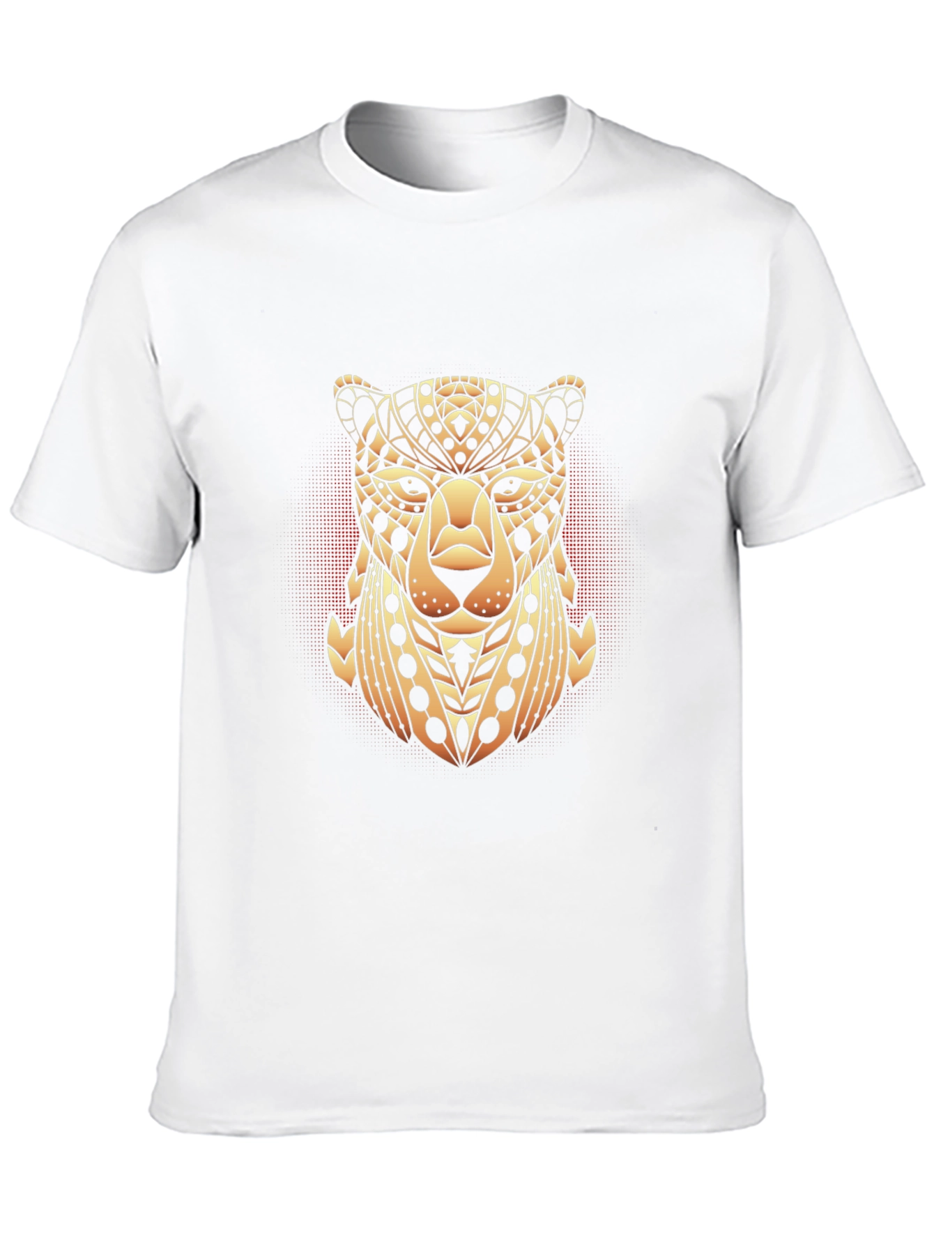 Black Geometric Cheetah Graphic Tee - Black view 10