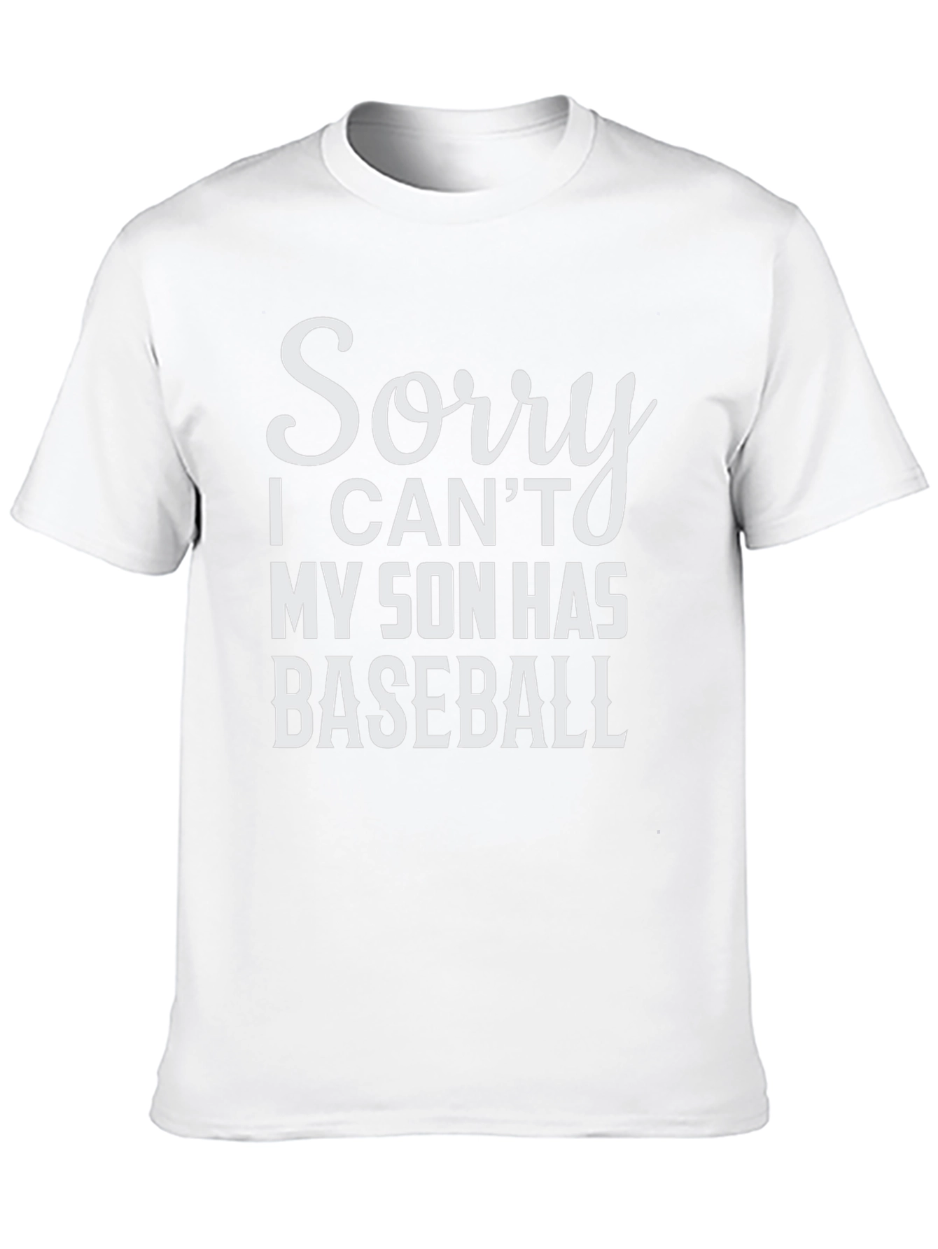 Black Funny Baseball Dad T-Shirt - Son's Baseball Game Tee view 10