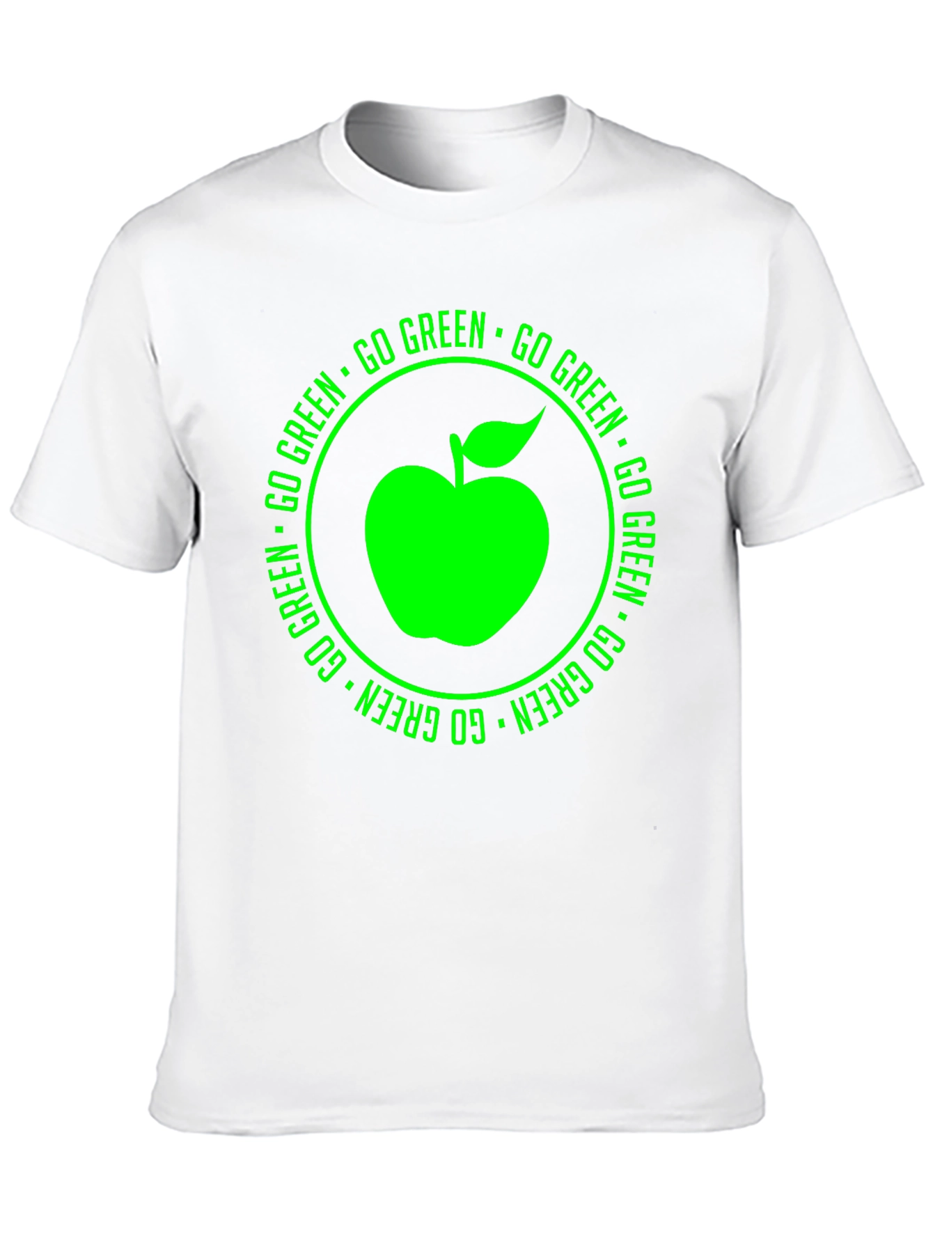 Black Go Green Apple Graphic Tee view 10