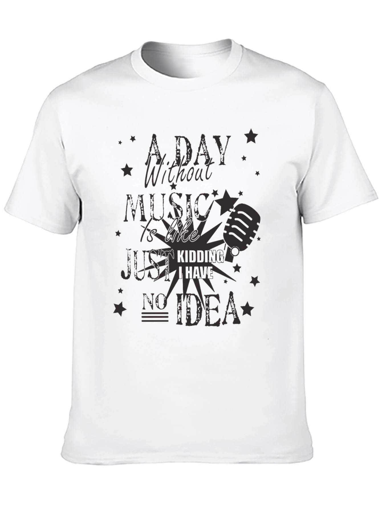 Black Music Lover's Tee: A Day Without Music view 10