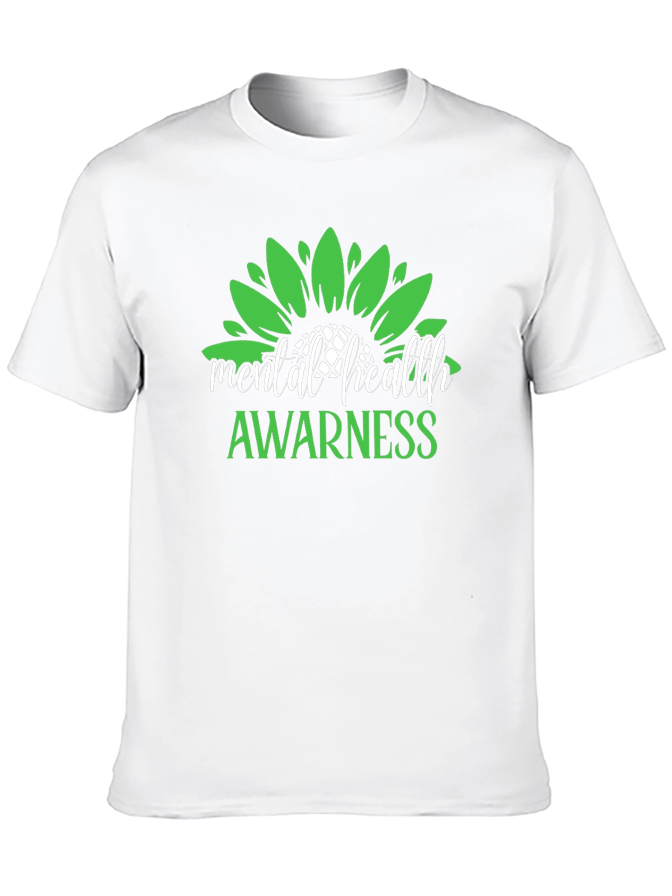 Black Mental Health Awareness Sunflower Graphic Tee view 10