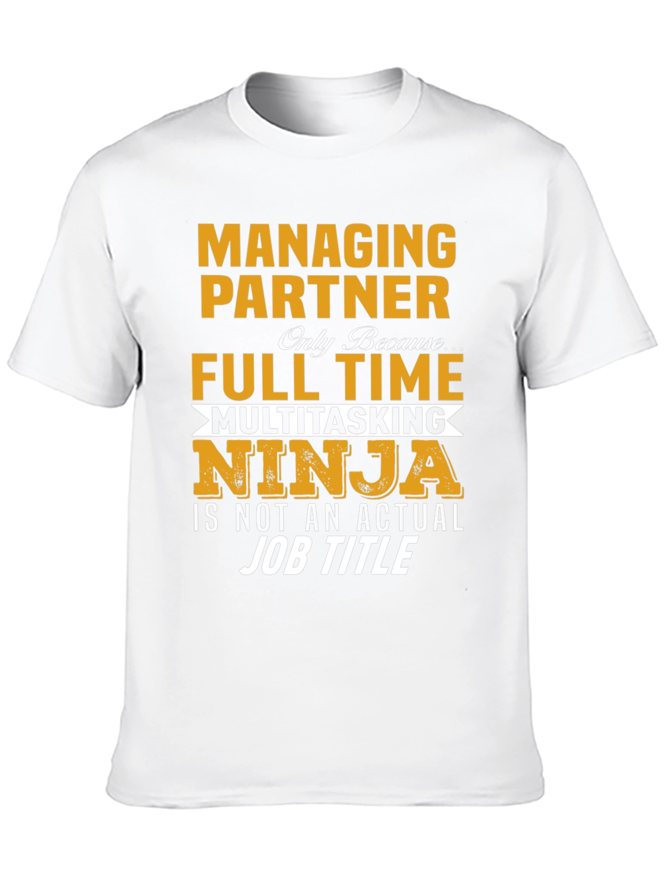 Black Managing Partner Multitasking Ninja T-Shirt view 10