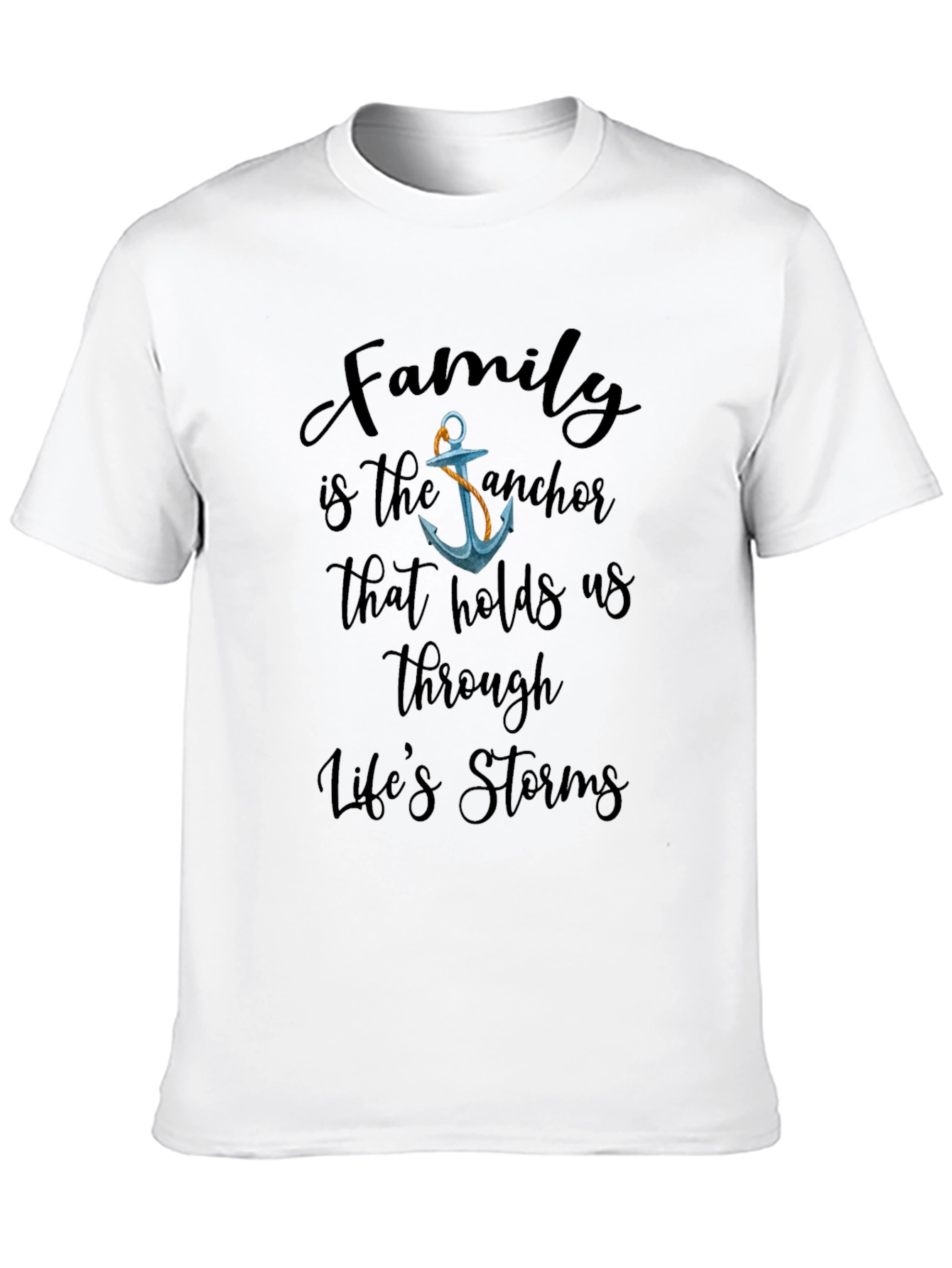 Black Family Anchor Graphic T-Shirt view 10