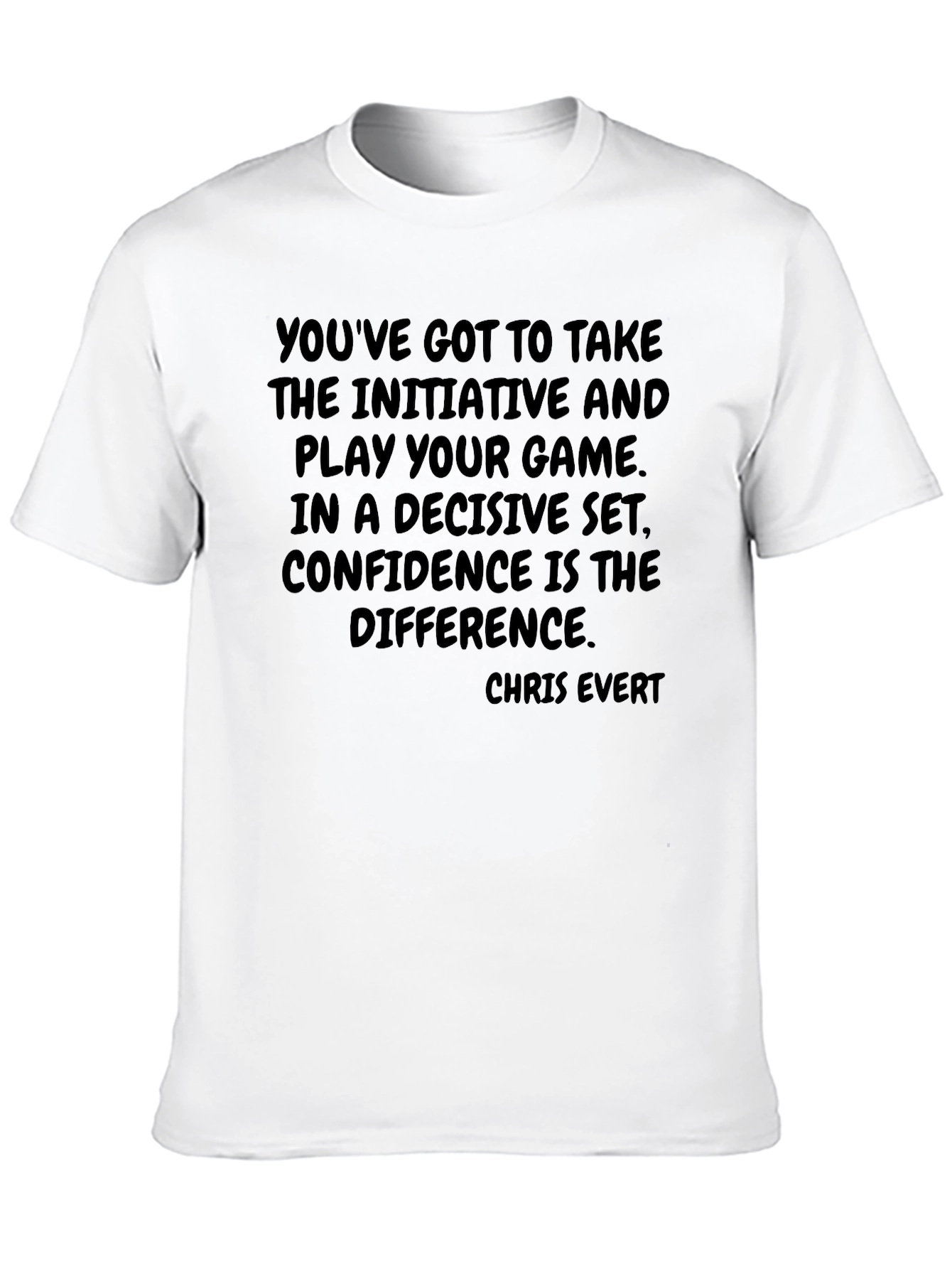 Black Motivational Quote T-Shirt - Confidence is Key view 10
