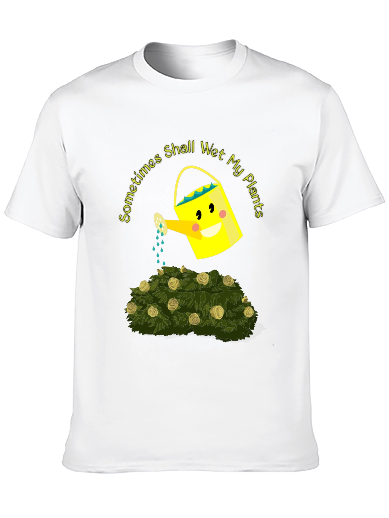 Black Funny Gardening T-Shirt - Sometimes I Shall Wet My Plants view 10