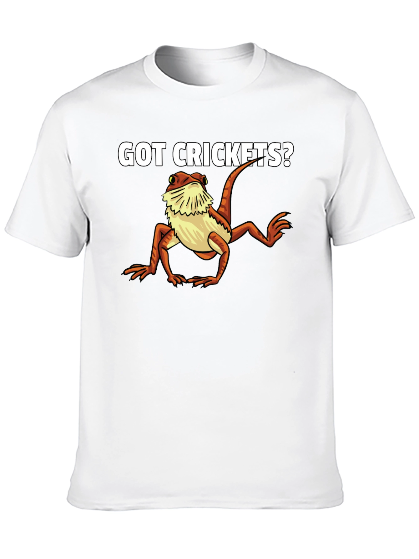 Black Got Crickets? Funny Bearded Dragon T-Shirt view 10