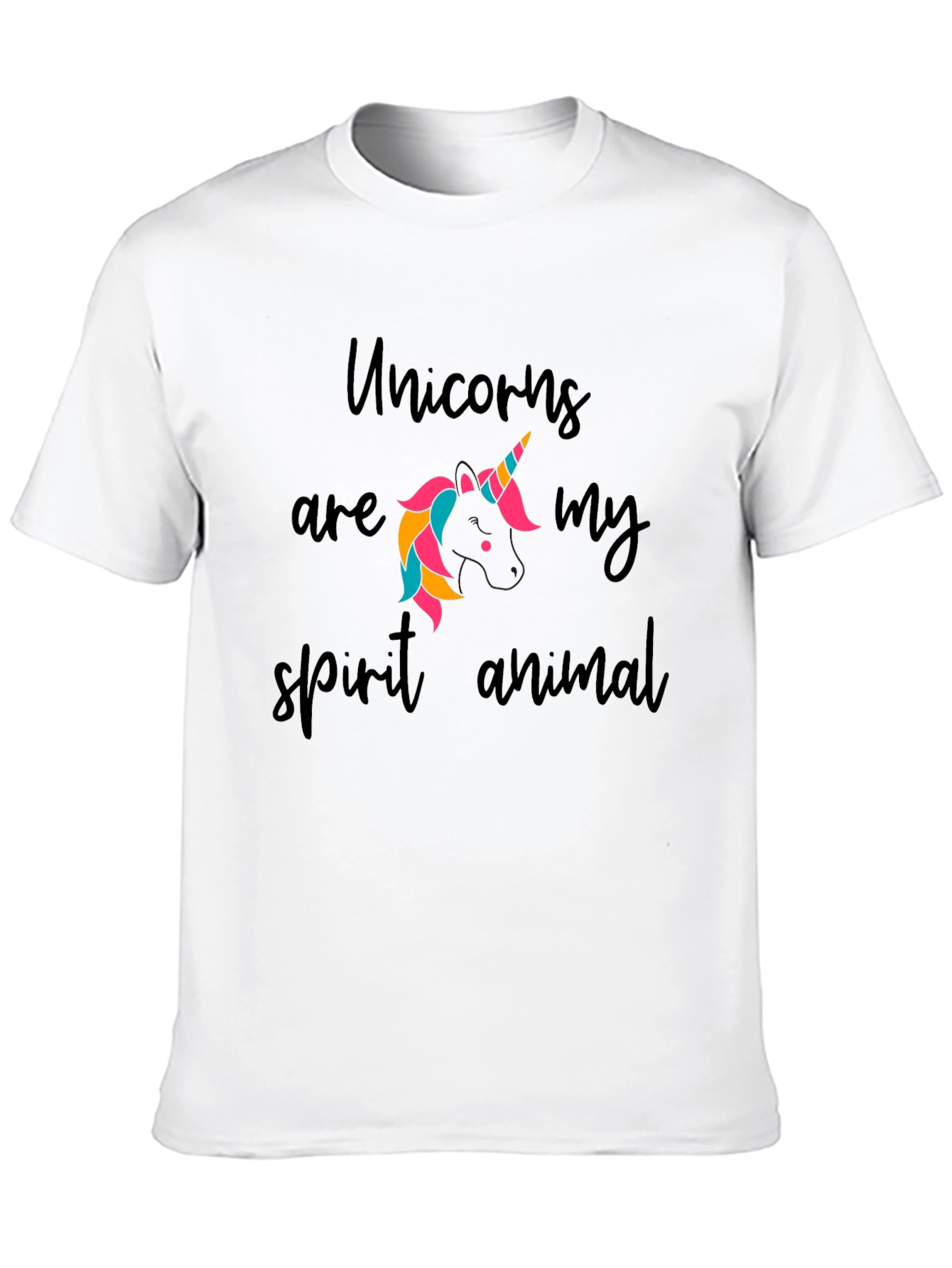 Black Unicorn Spirit Animal Graphic Tee - Black view 10