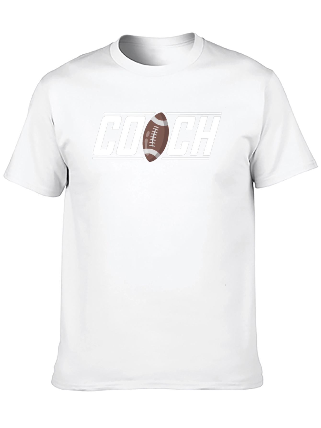Black Football Coach T-Shirt - Black Graphic Tee view 10