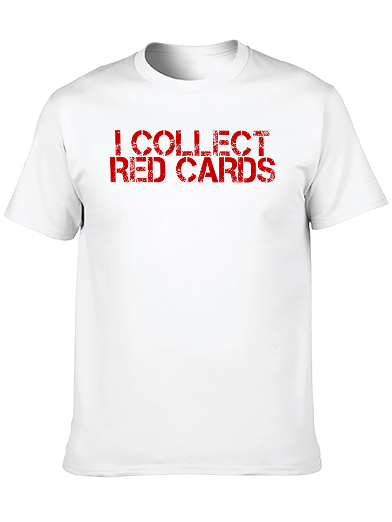 Black I Collect Red Cards - Novelty T-Shirt view 10