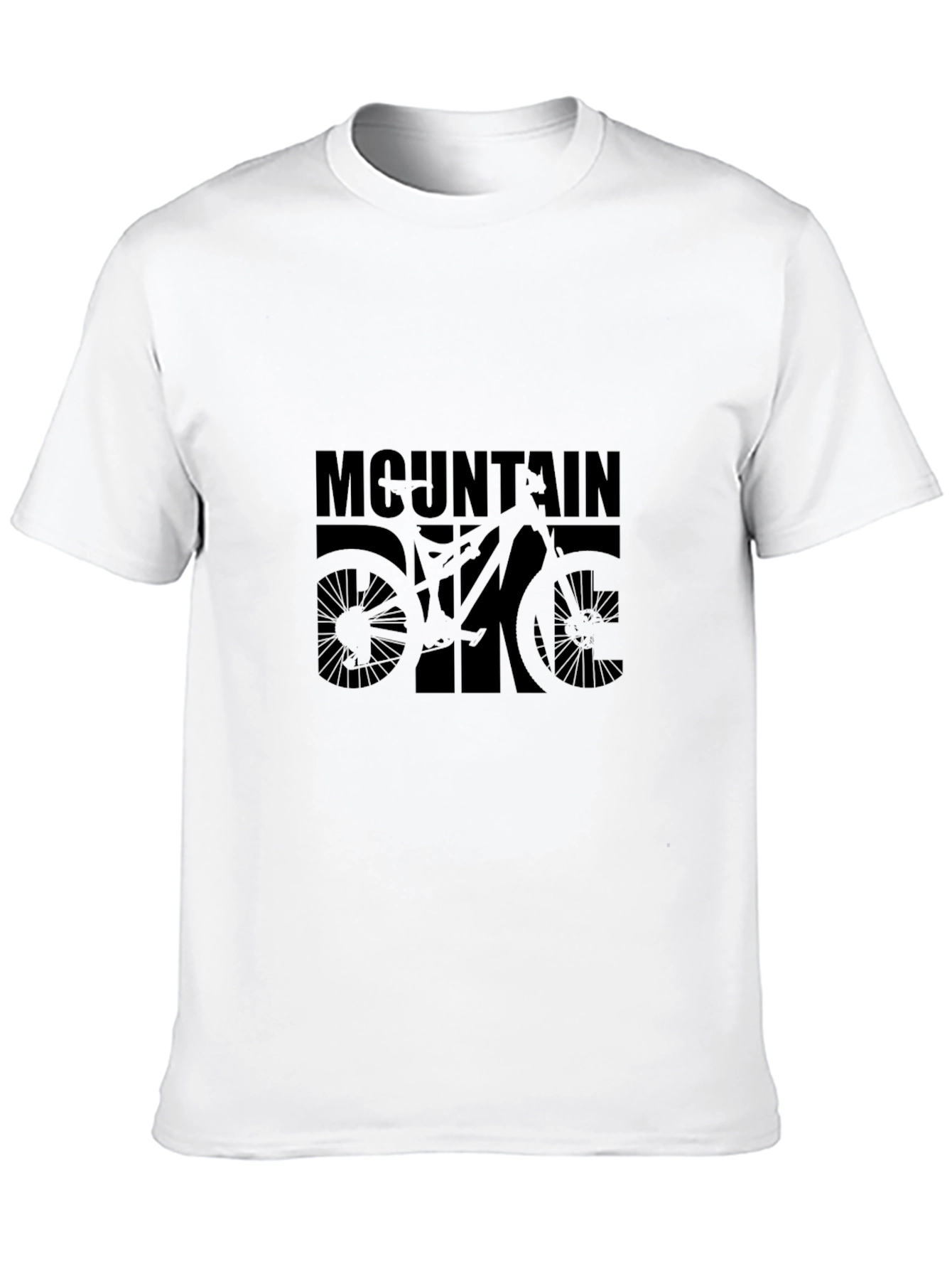 Black Mountain Bike Graphic T-Shirt - Black view 10