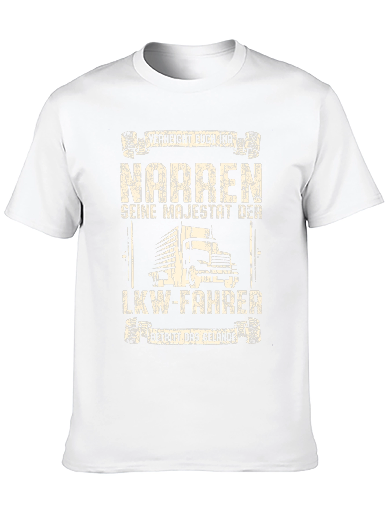 Funny German Trucker T-Shirt - "Seine Majestät Der LKW-Fahrer" - 10