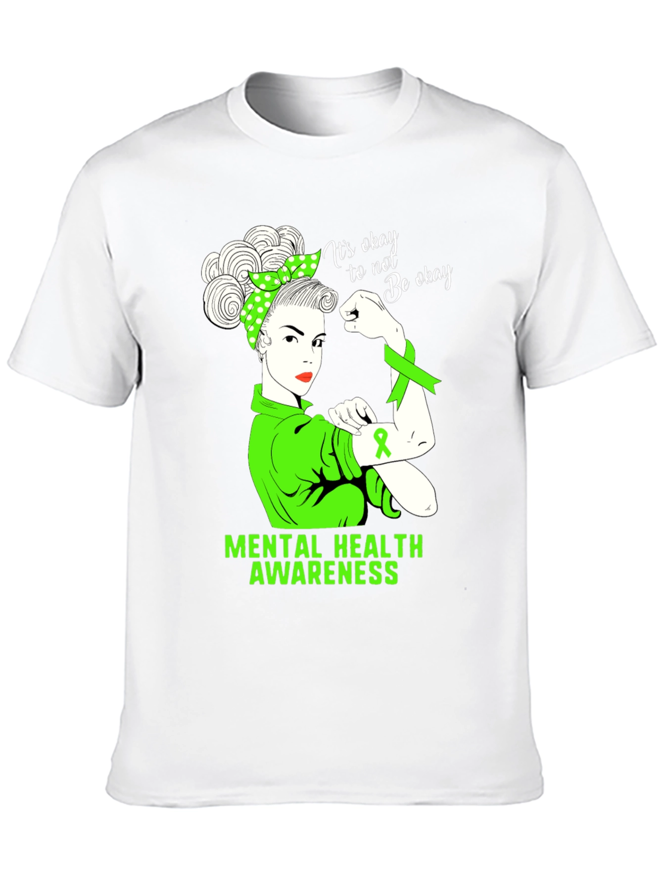 Black Mental Health Awareness T-Shirt - It's Okay To Not Be Okay view 10