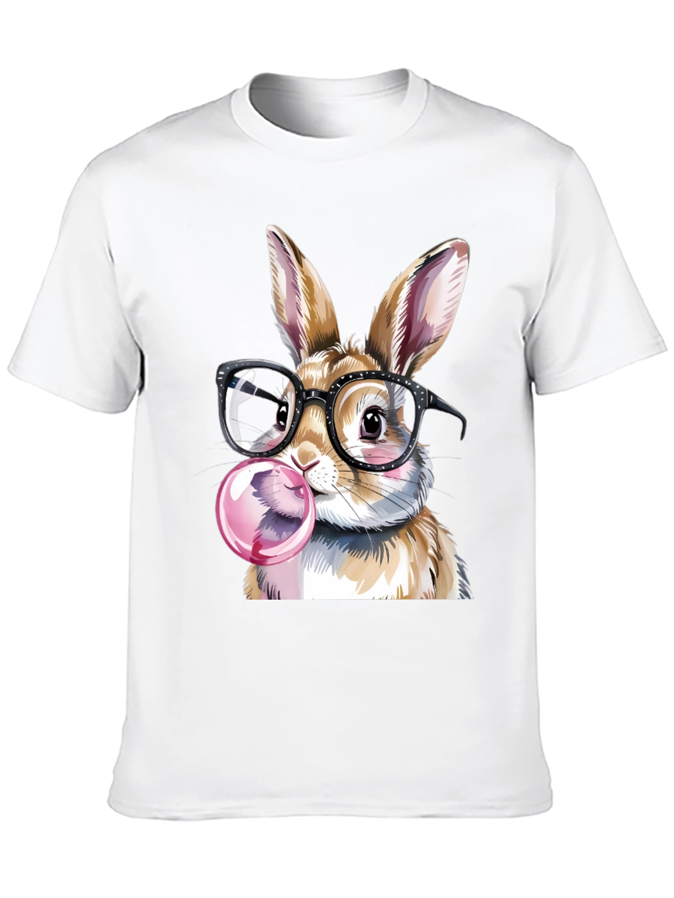 Black Rabbit with Glasses T-Shirt view 10