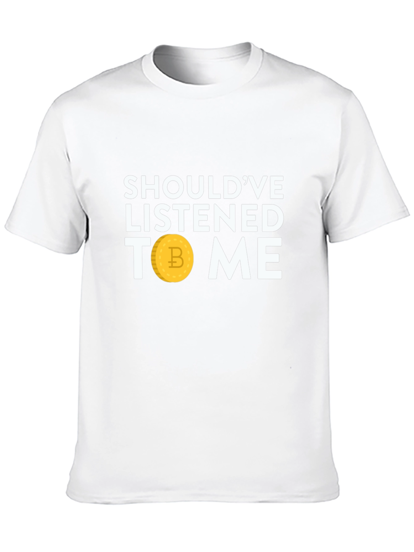 Black Bitcoin Crypto T-Shirt - Should've Listened to Me! view 10