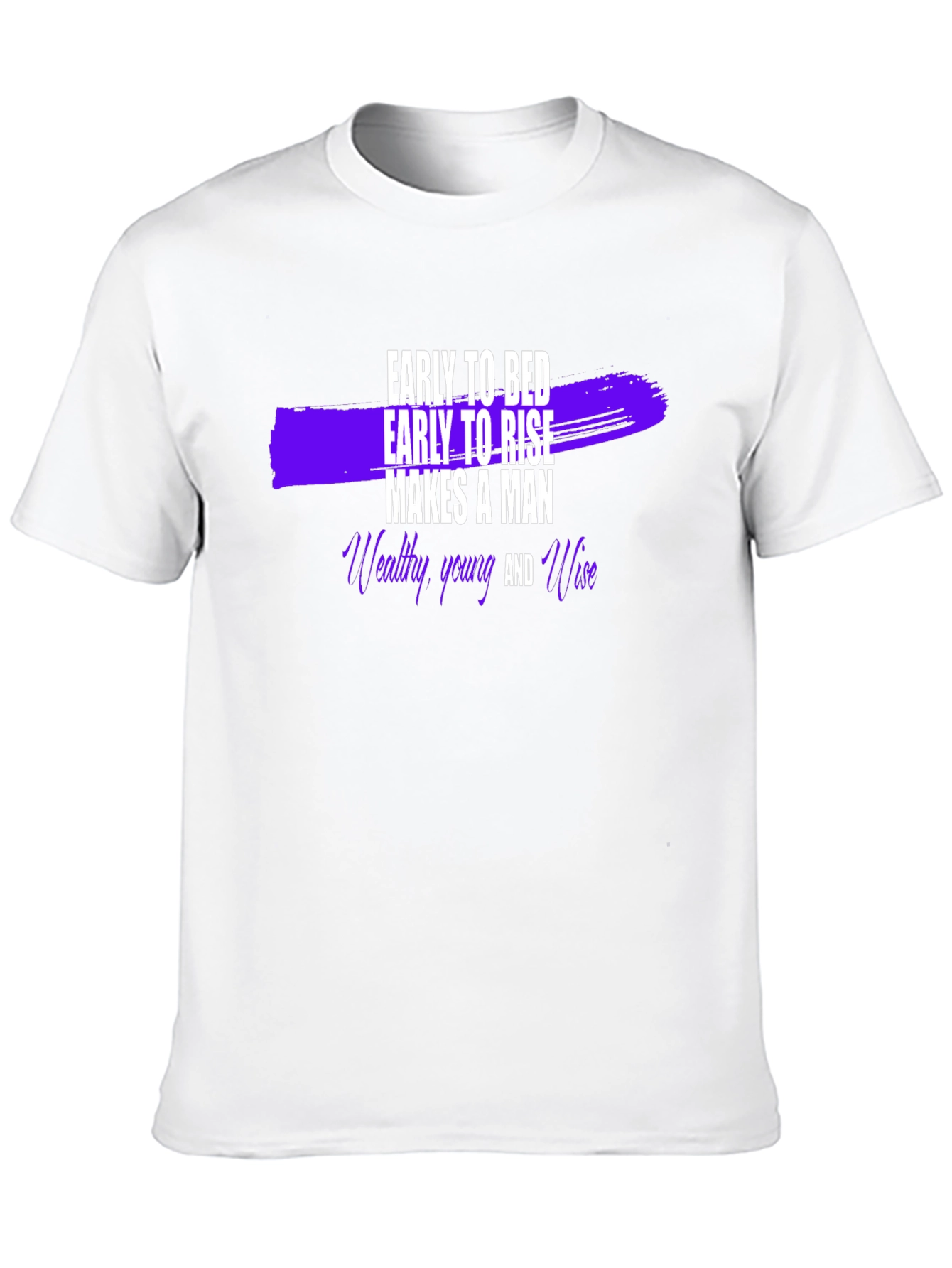 Black Early to Bed Early to Rise Men's T-Shirt view 10