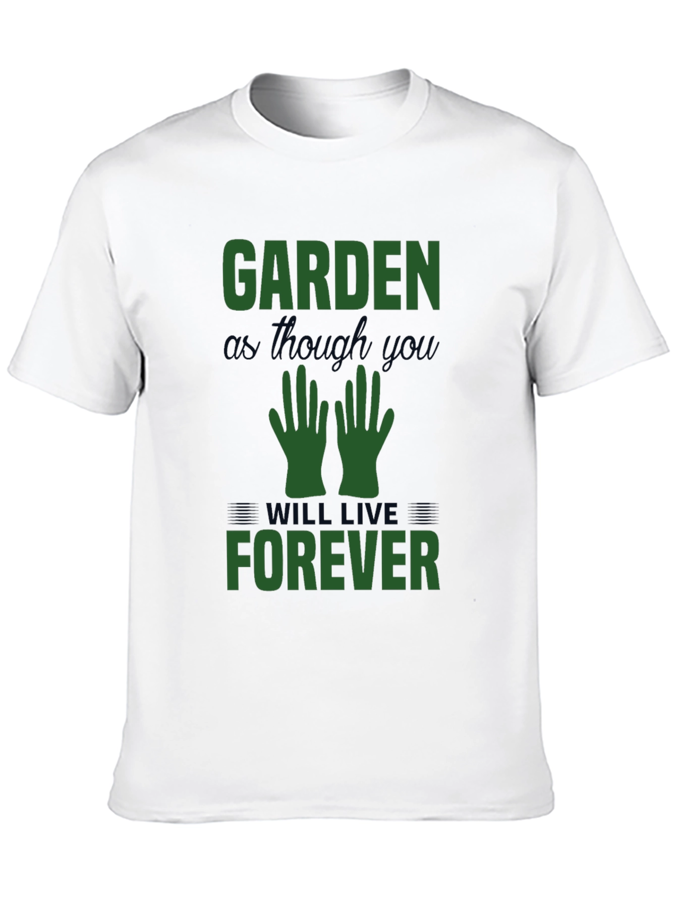 Black Garden As Though You Will Live Forever Tee view 10