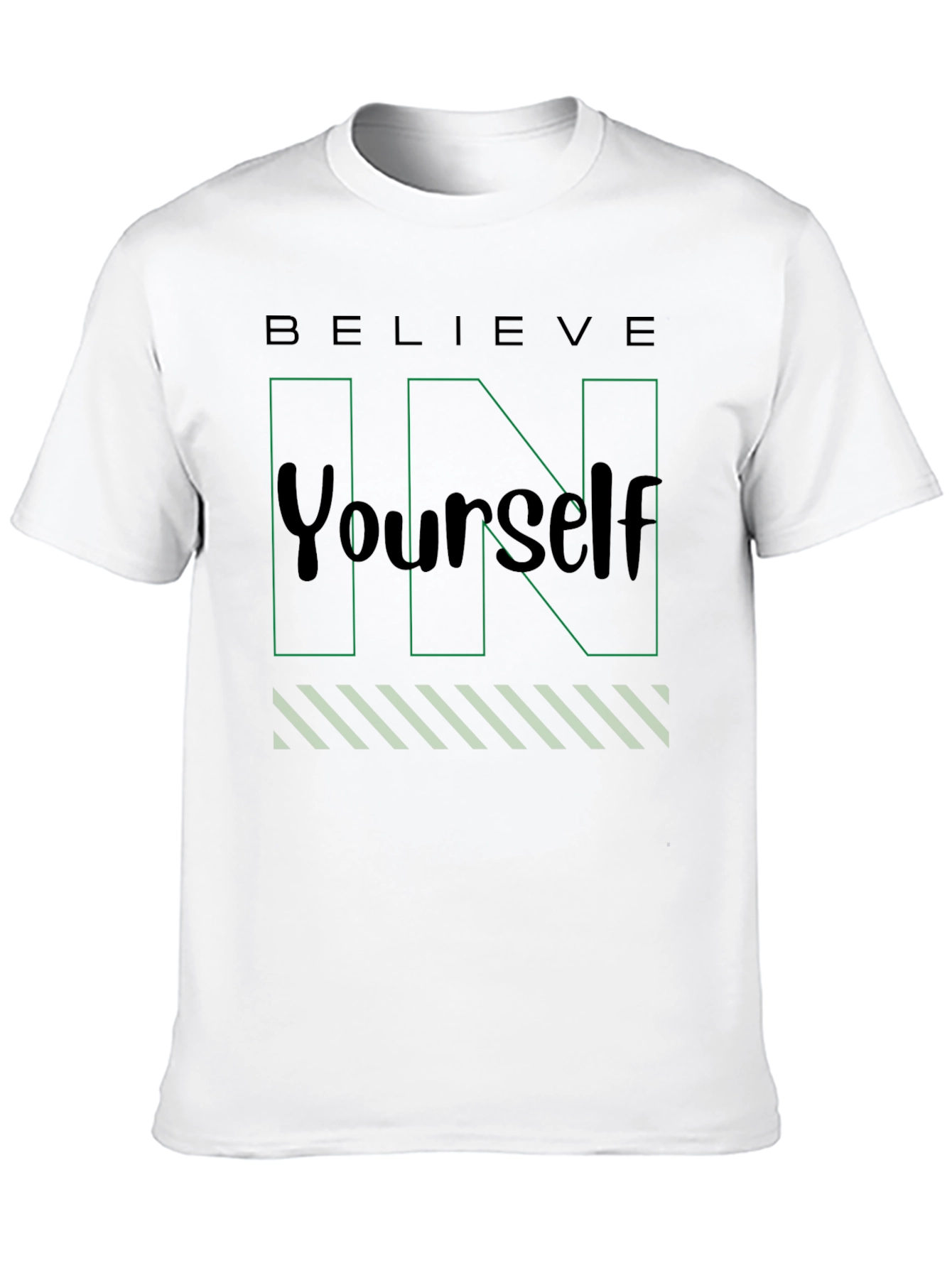 Black Believe In Yourself Black T-Shirt view 10