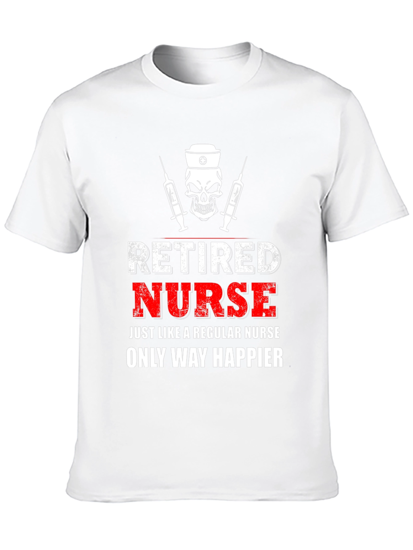 Black Retired Nurse T-Shirt - Funny Nursing Gift view 10