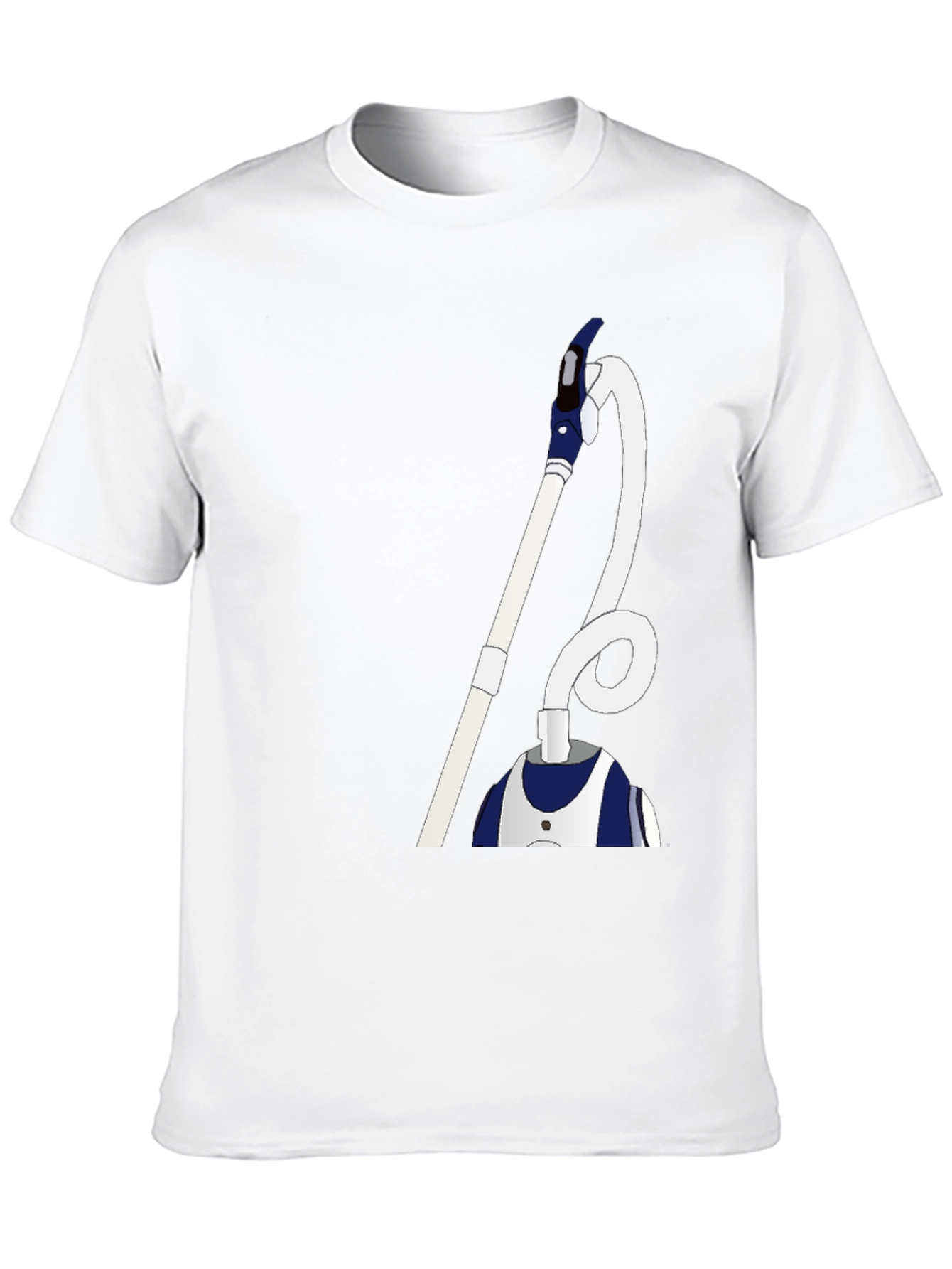 Black Novelty Vacuum Cleaner Graphic T-Shirt view 10