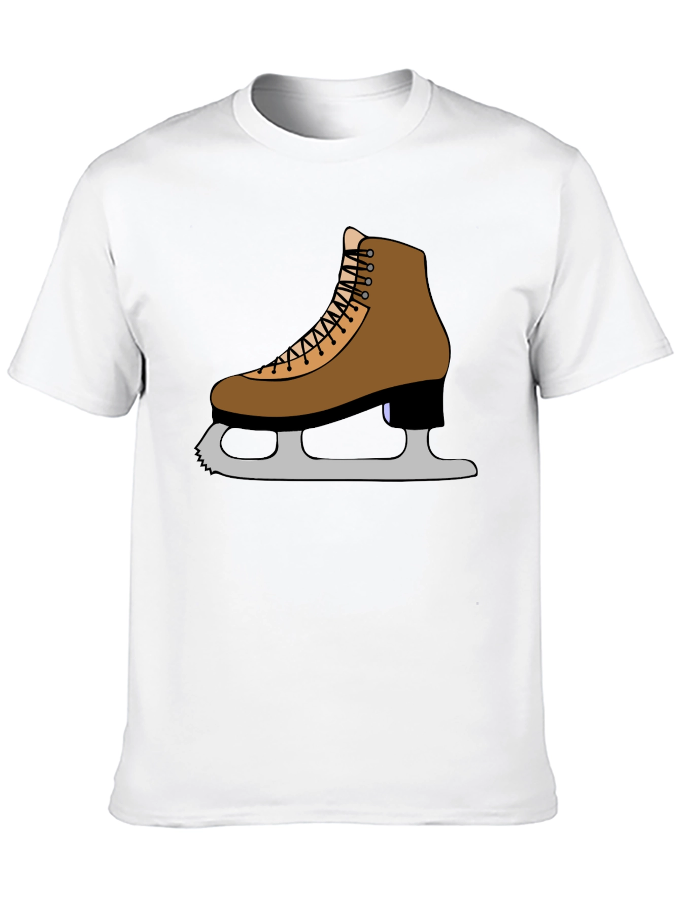 Black Figure Skate T-Shirt: Ice Skating Apparel view 10