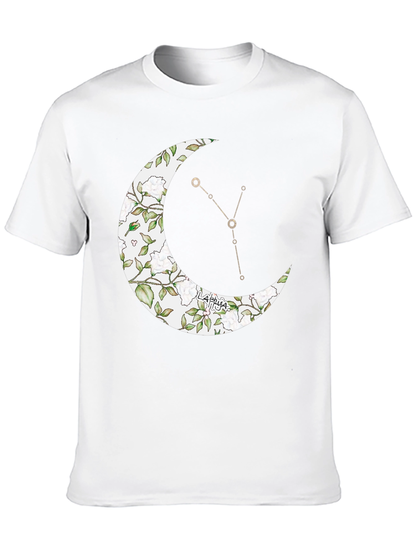 Black Crescent Moon Taurus Zodiac T-Shirt view 10