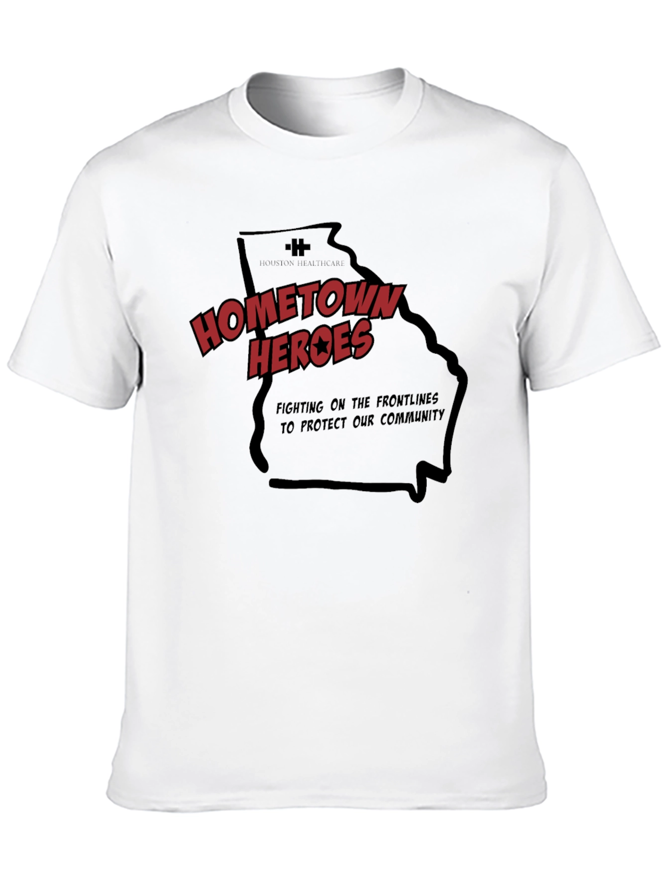 Black Hometown Heroes Black Graphic T-Shirt view 10