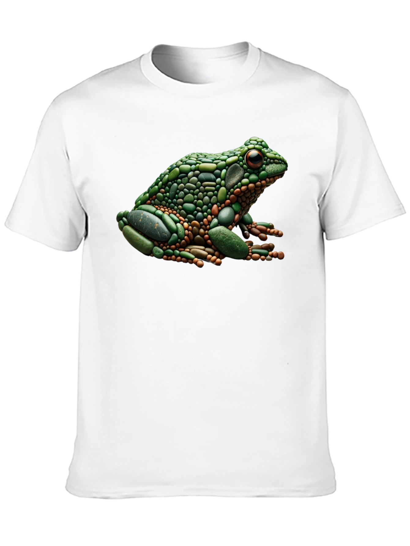 Black Frog Pebble Art Black T-Shirt view 10