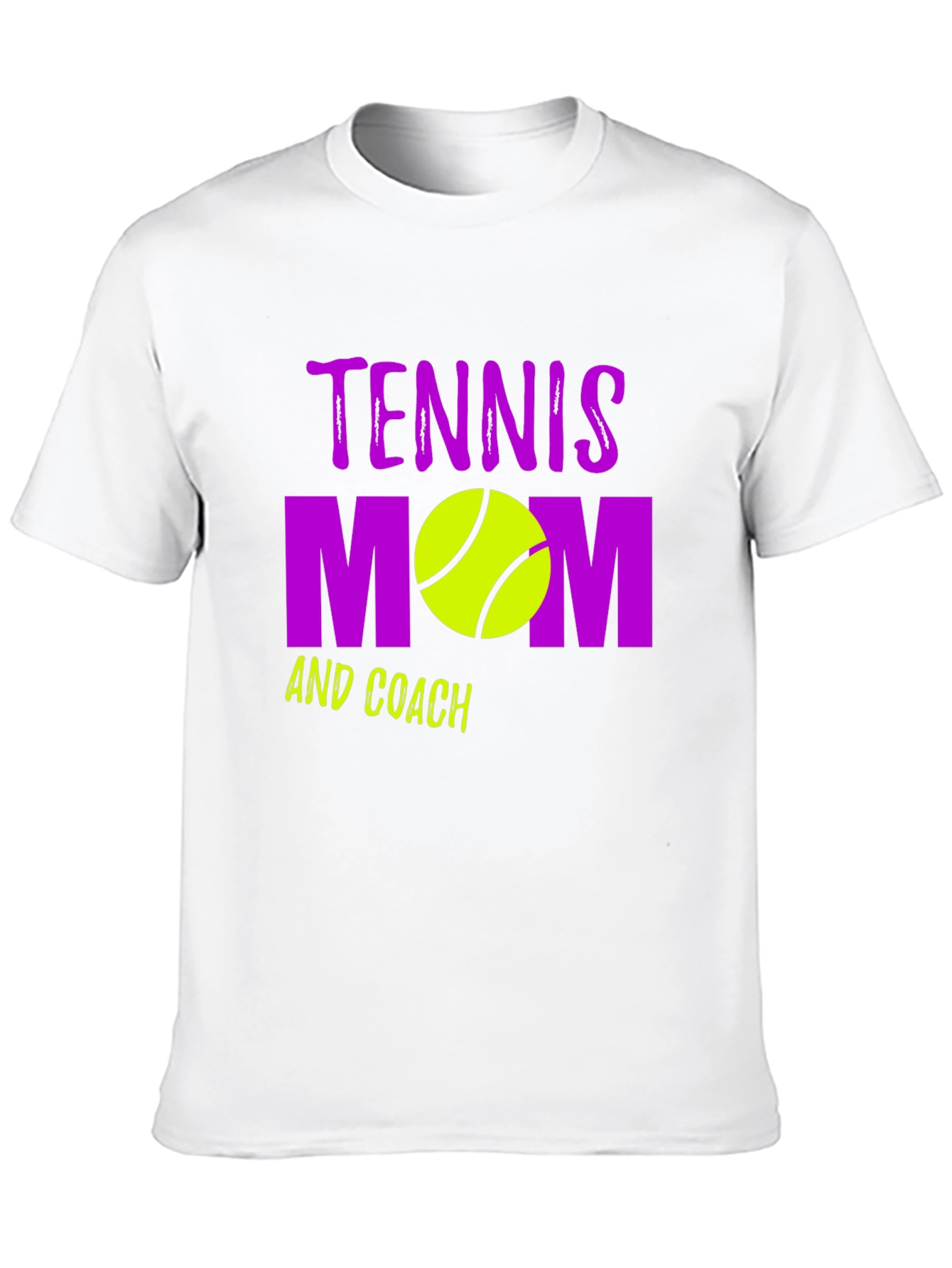 Black Tennis Mom and Coach Black Graphic T-Shirt view 10