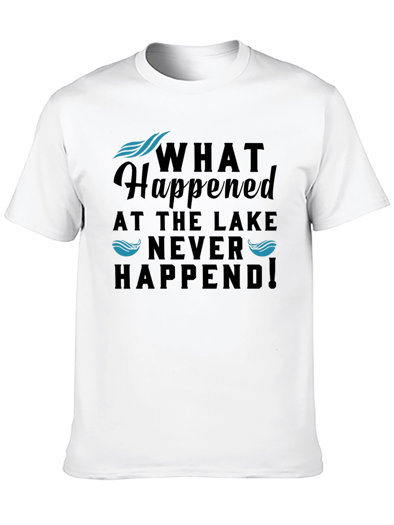 Black What Happened at the Lake T-Shirt view 10