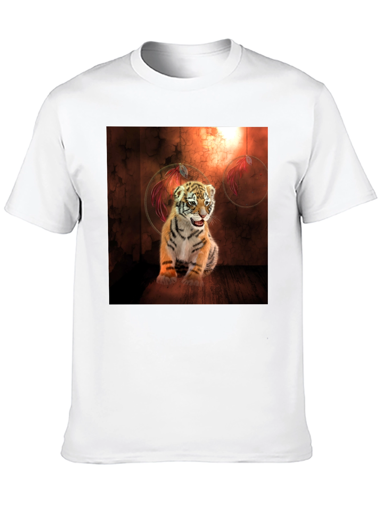 Black Tiger Cub Graphic Tee - Black Cotton Blend view 10