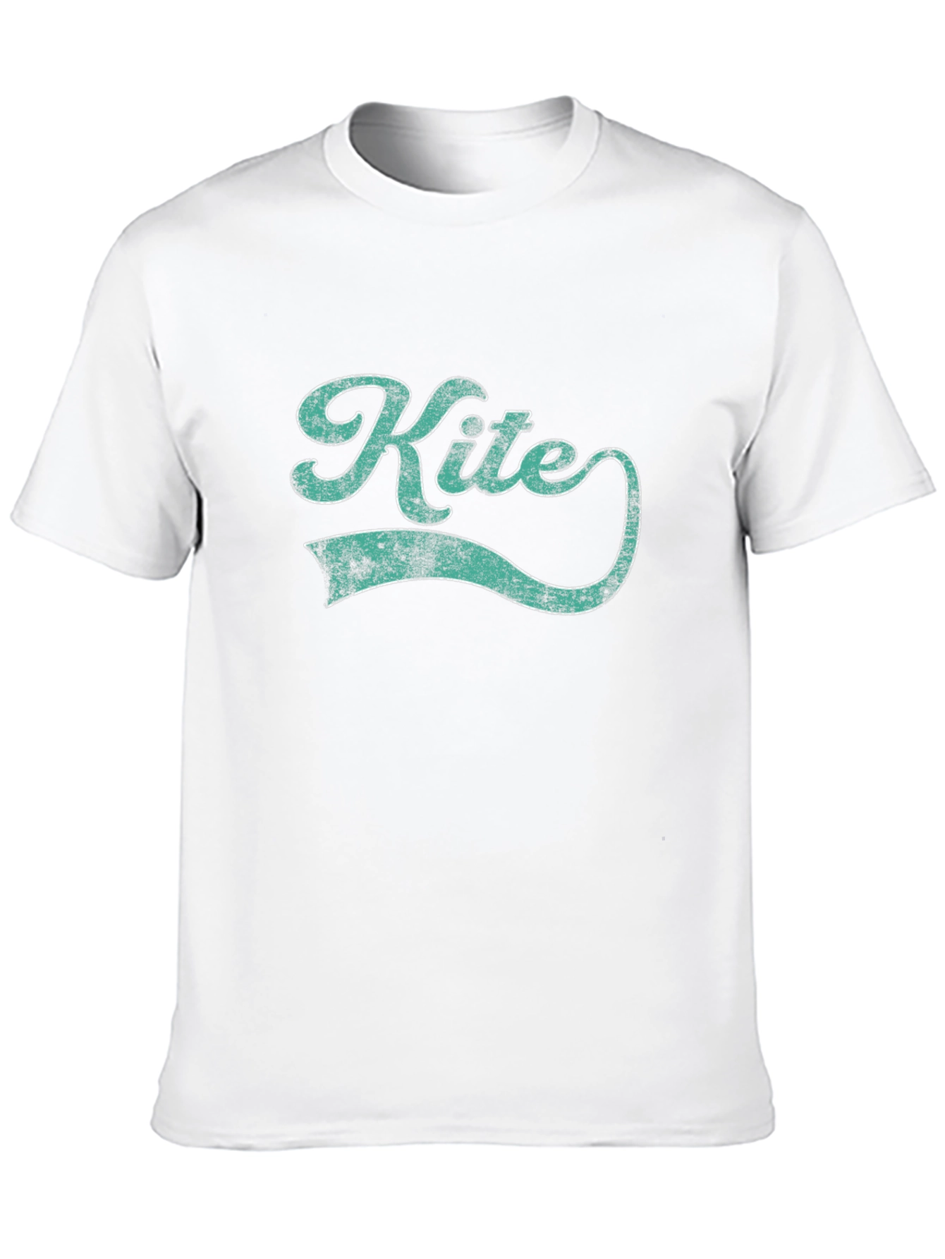 Black Retro Kite Graphic Tee - Vintage Style Black T-Shirt view 10